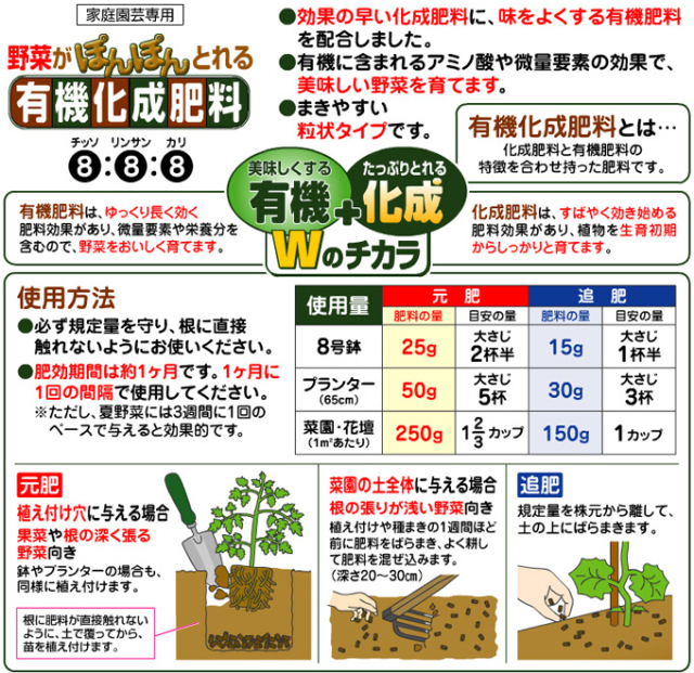 有機化成肥料