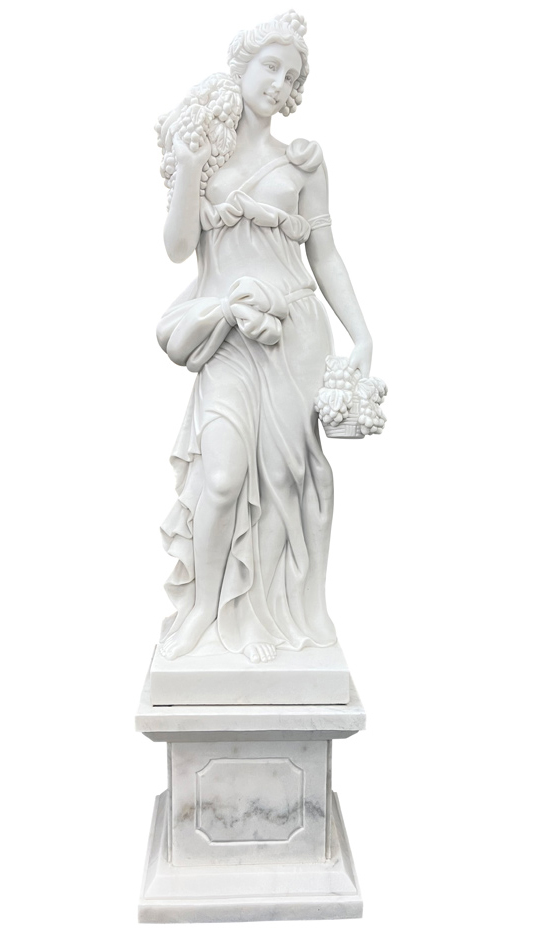 天然大理石彫刻 果物を持つヴィーナス（夏） の販売ページです。