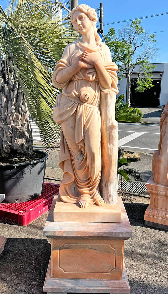 天然大理石彫刻（石像） ヴィーナスの胸像