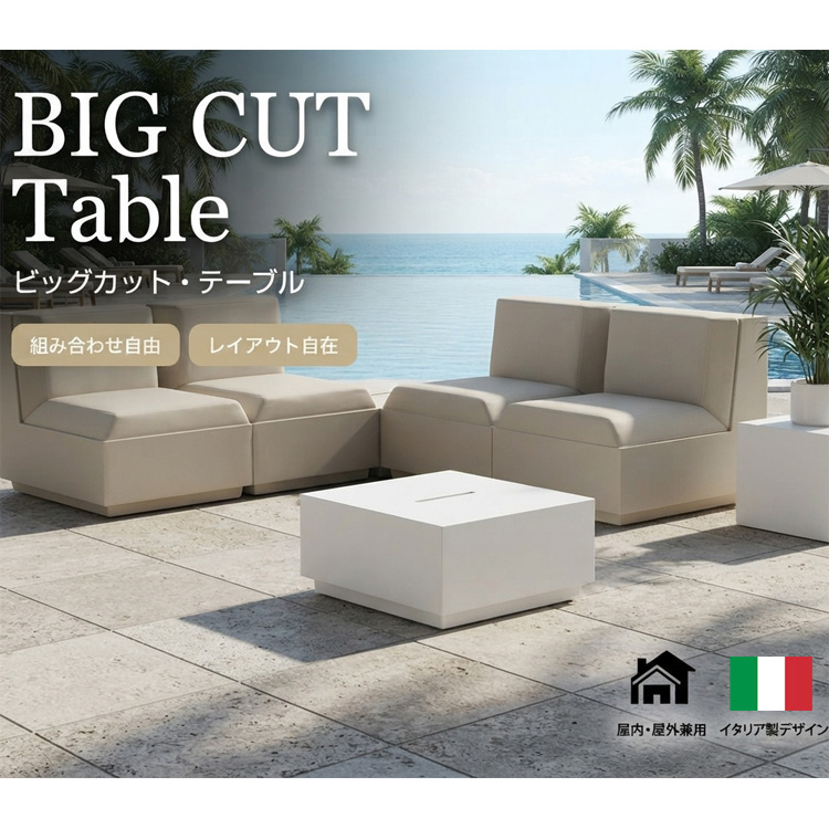 イタリア製デザイナーズファニチャー ビッグカット・テーブル  Big Cut Table　【商品番号：m-EP-6282】