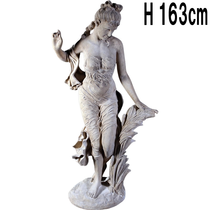 スザンナ石像 高さ163cm Susanna  FRPアートオブジェ 【商品番号：m-fr090061RS】