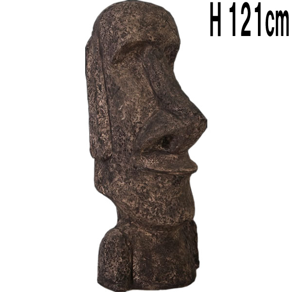 イースター島のモアイ Easter Island Moai 4ft. FRPアートオブジェ 【商品番号：m-fr110008cs】