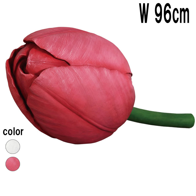 チューリップ（ピンク）60cm×39cm / PINK-Tulip 60cm x 39cm FRPアートオブジェ 【商品番号：m-fr110033PI】