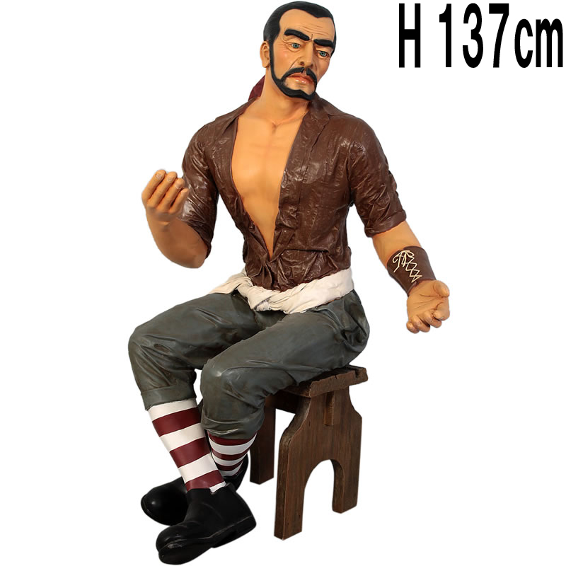 海賊カルロスマジック Pirate Carlos Magic  FRPアートオブジェ 【商品番号：m-fr110055】