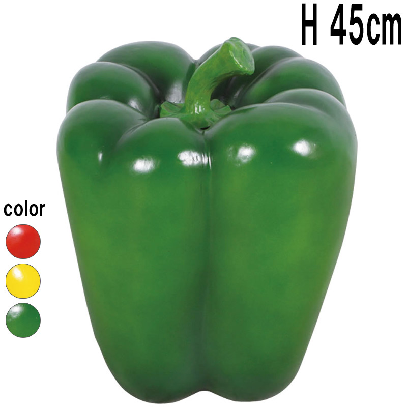 ピーマン / Green-Bell Pepper  FRPアートオブジェ 【商品番号：m-fr130042GR】