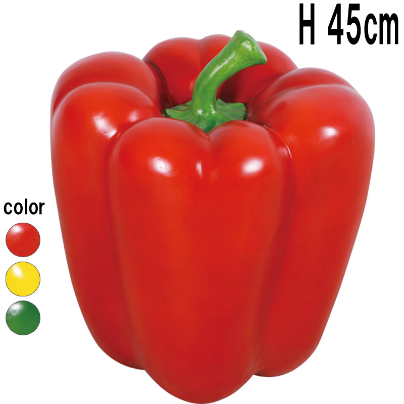 赤パプリカ / RED-Bell Pepper  FRPアートオブジェ 【商品番号：m-fr130042RD】