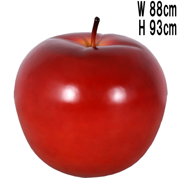 赤リンゴ・80cm / Apple 80cm  FRPアートオブジェ 【商品番号：m-fr130052】