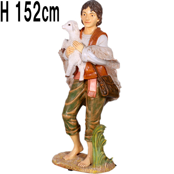 羊飼いの少年 / The Nativity 6ft - Shepherd Boy  FRPアートオブジェ 【商品番号：m-fr140023】