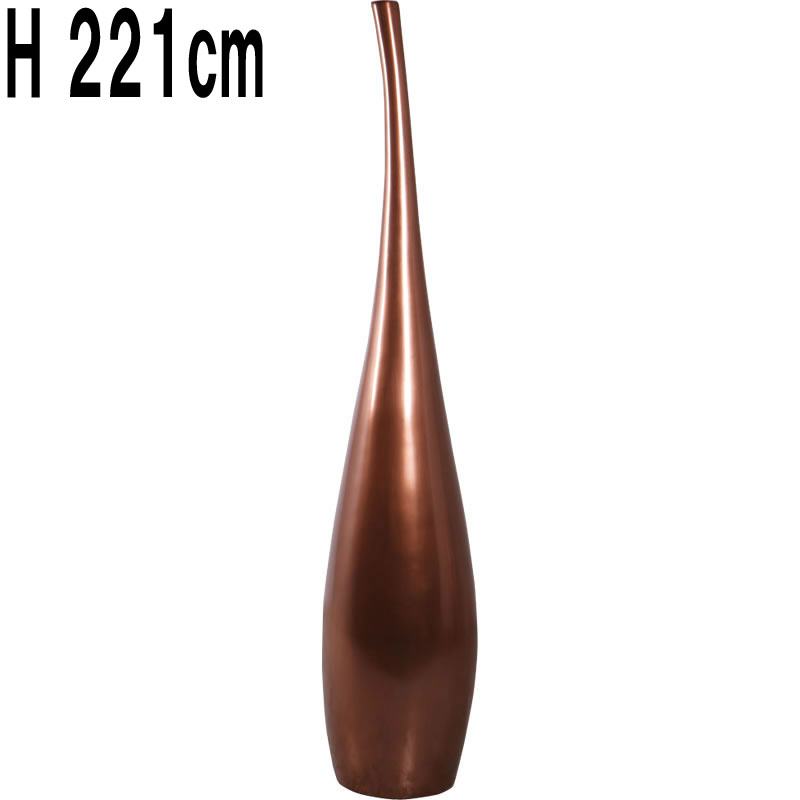 アドミラス 大きな一輪刺・ブロンズ仕上げ220cm / Adamaris Vase 220cm H  FRPアートオブジェ 【商品番号：m-fr150016】