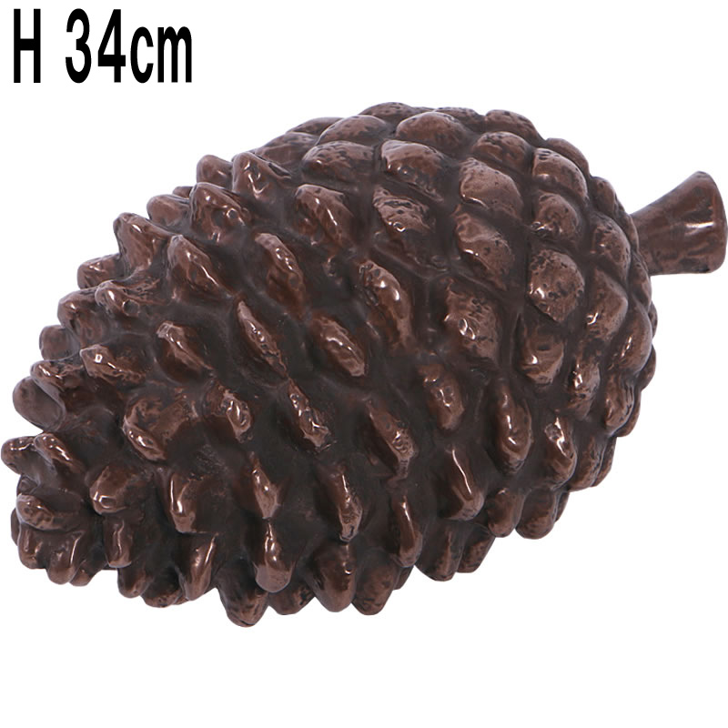 松ぼっくり・大型 / Pinecone 7.5 x 13.5 FRPアートオブジェ 【商品番号：m-fr150182】