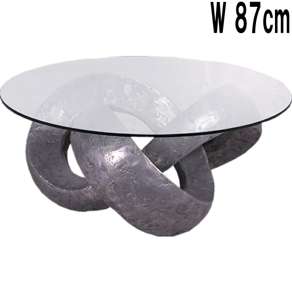 メビウスのテーブル台 / Trifoil Table Base  FRPアートオブジェ 【商品番号：m-fr150195】
