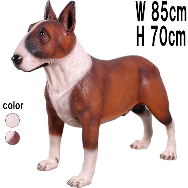 ブルテリア・ライトブラウン / Bull Terrier  FRPアートオブジェ 【商品番号：m-fr150238LB】