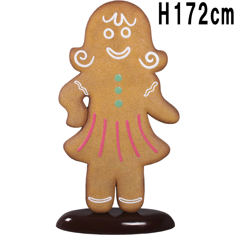 ジンジャーブレッド ウーマン Gingerbread Woman 68" H FRPアートオブジェ 【商品番号：m-fr170057】