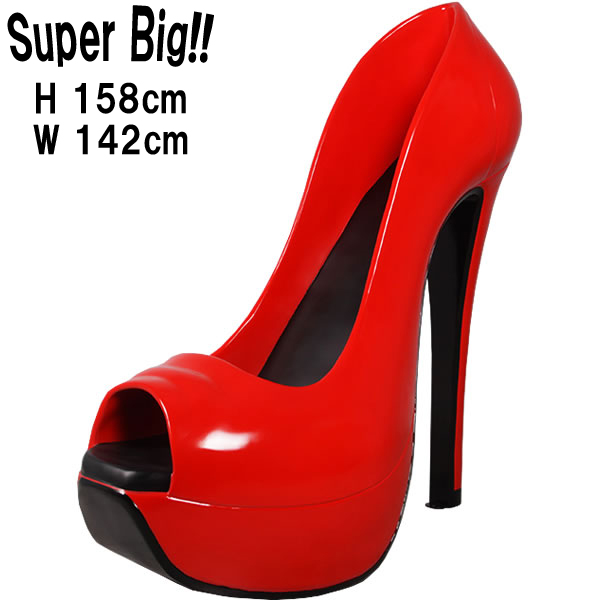 ハイヒール Stiletto Shoe 5ft. FRPアートオブジェ 【商品番号：m-fr170231】
