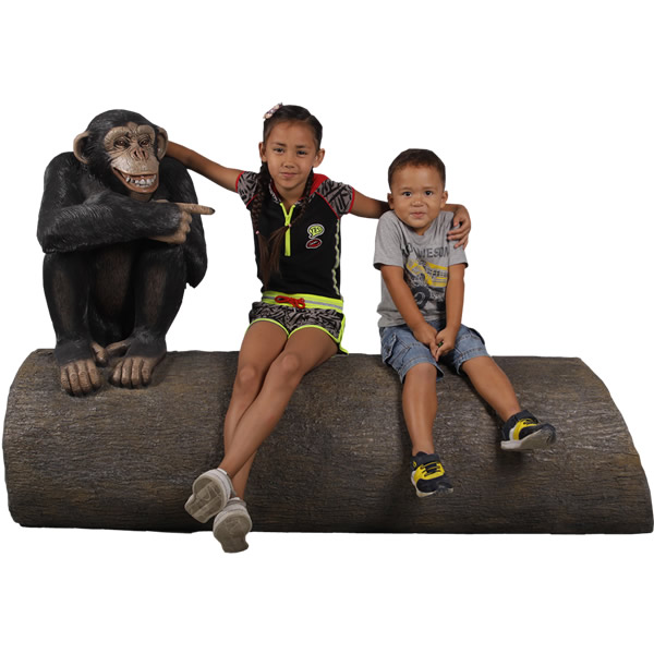 チンパンジー オブジェ ベンチ