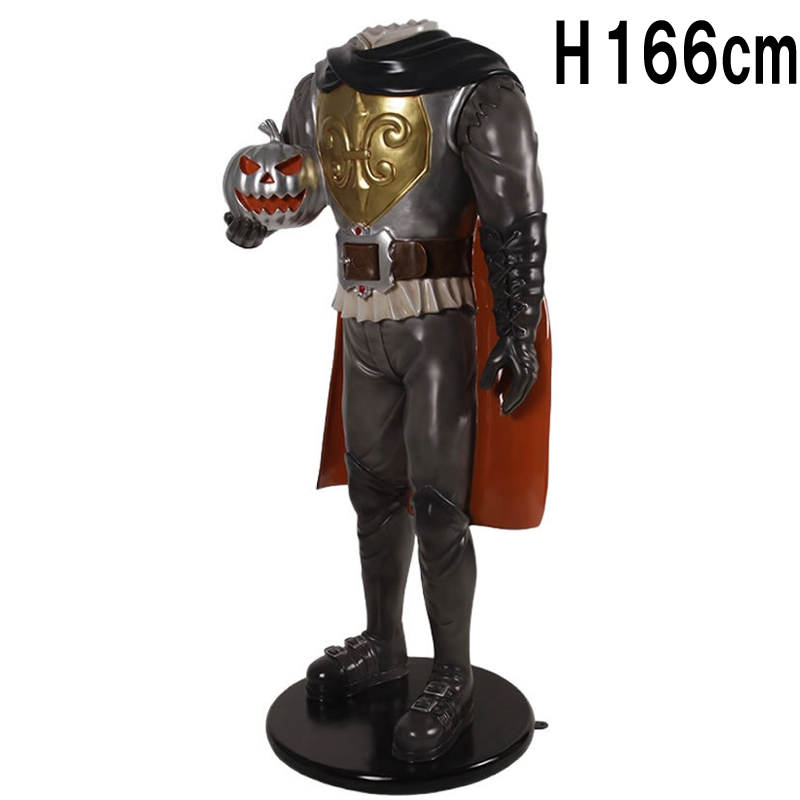 首無しハロウィンナイト騎士 Headless Horseman　FRPアートオブジェ 【商品番号：m-fr180144】