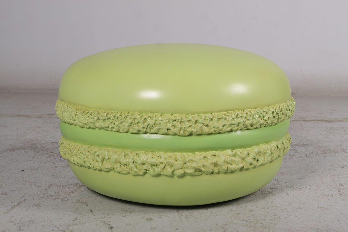 グリーンマカロン Pistachio-Macaron FRPアートオブジェ 【商品番号：m-fr180232GR】