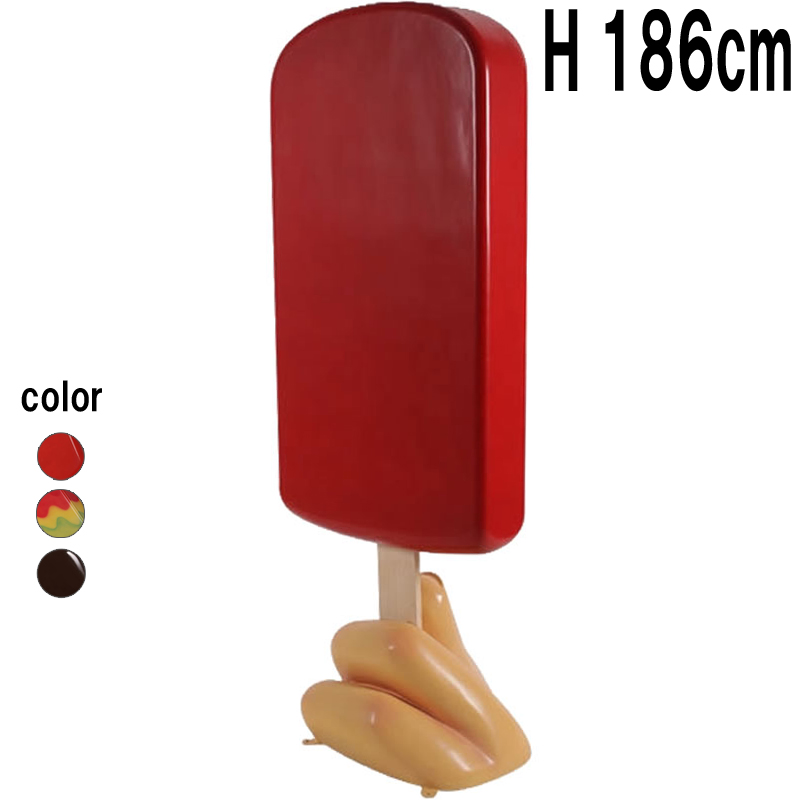 大きなアイスキャンディーストロベリー Ice Cream Popsicle on Base 6ft Strawberry 【商品番号：m-fr180244SB】