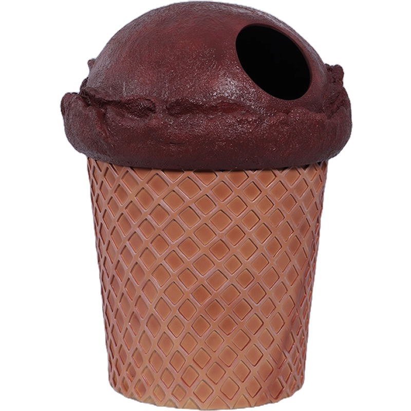 アイスクリーム　ゴミ箱