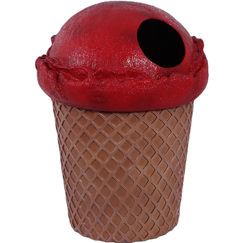 アイスクリーム　ゴミ箱