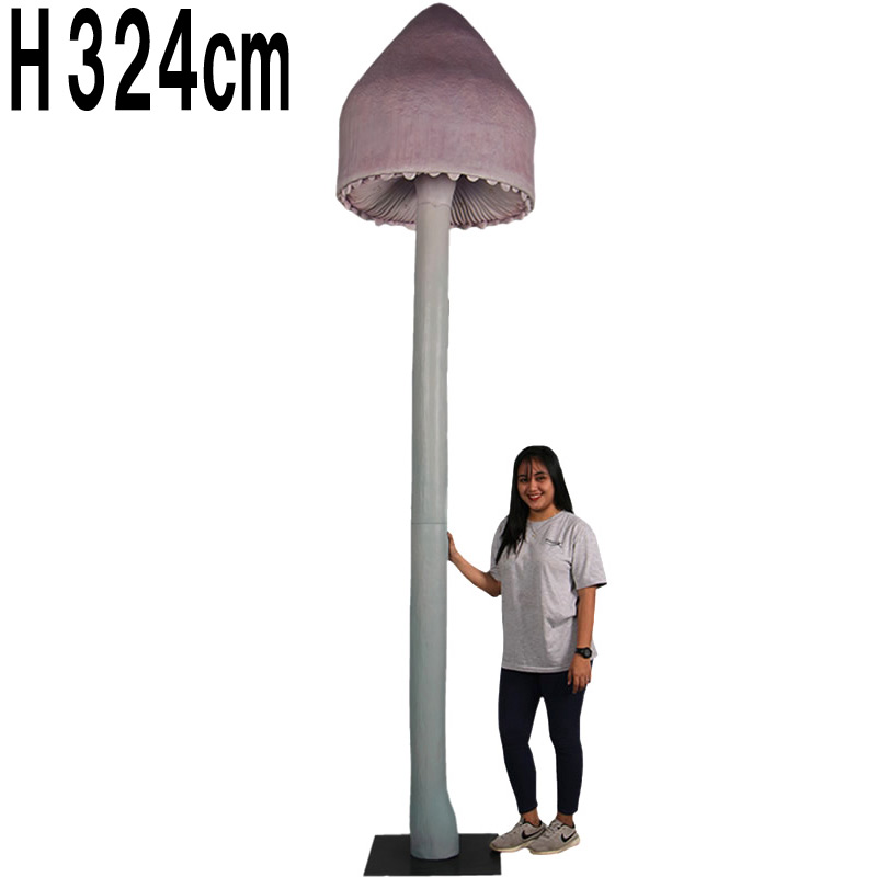 バラ色のボンネット マッシュルームキノコ 320cm / Rosy Bonnet Mushroom  FRPアートオブジェ 【商品番号：m-fr190092】