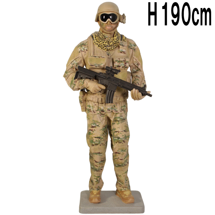 タクティカルソルジャー / Tactical Soldier  FRPアートオブジェ 【商品番号：m-fr190120】