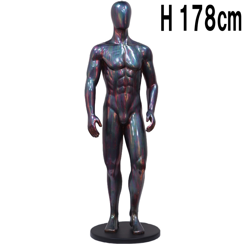 筋肉質でセクシーな男性像マーブル Hunky  FRPアートオブジェ 【商品番号：m-fr200066ox】