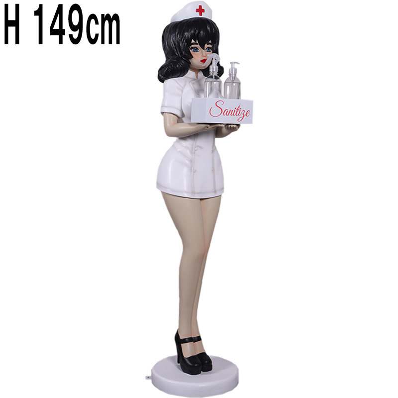 ナース立像オブジェ / Nurse 150cm - Anime  FRPアートオブジェ 【商品番号：m-fr210064】