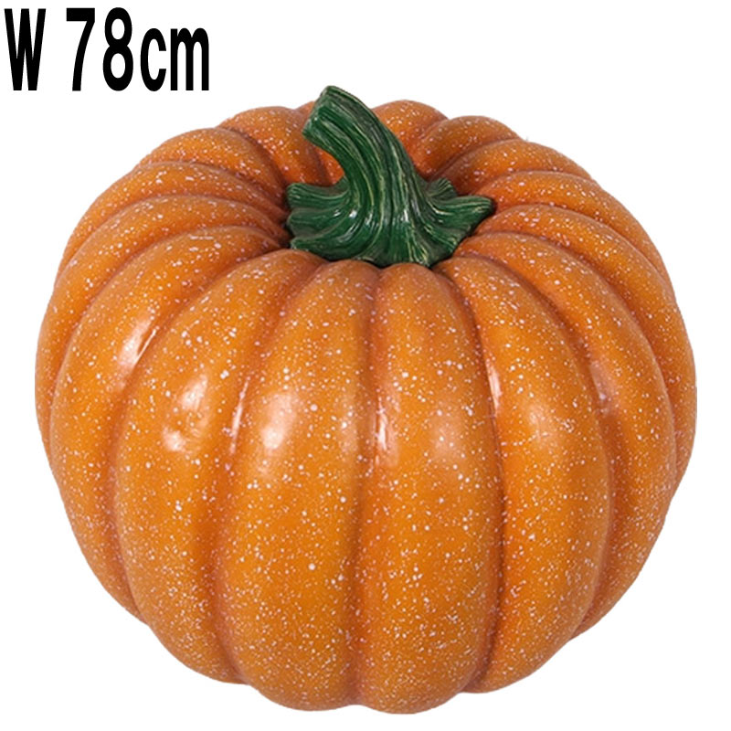 大きなハロウィンパンプキン / Pumpkin 80cm  FRPアートオブジェ 【商品番号：m-fr250059】