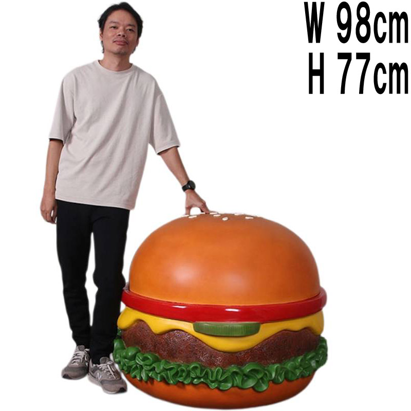 大きなハンバーガー / Giant Burger  FRPアートオブジェ 【商品番号：m-fr260026】