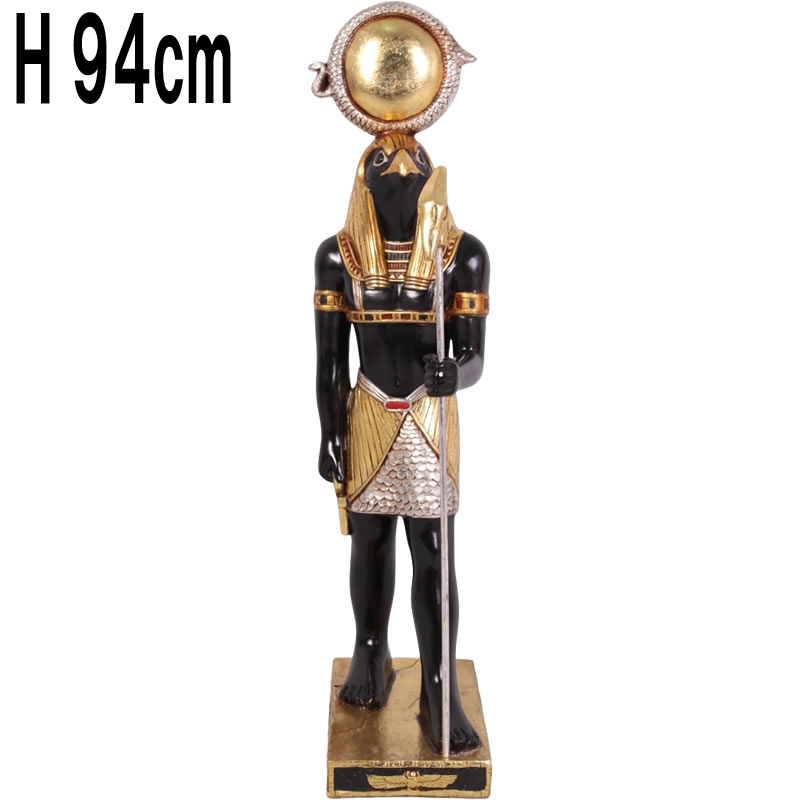 ハヤブサの頭のエジプト天空神ホルス / HORUS 3FT.  FRPアートオブジェ 【商品番号：m-frafho3】