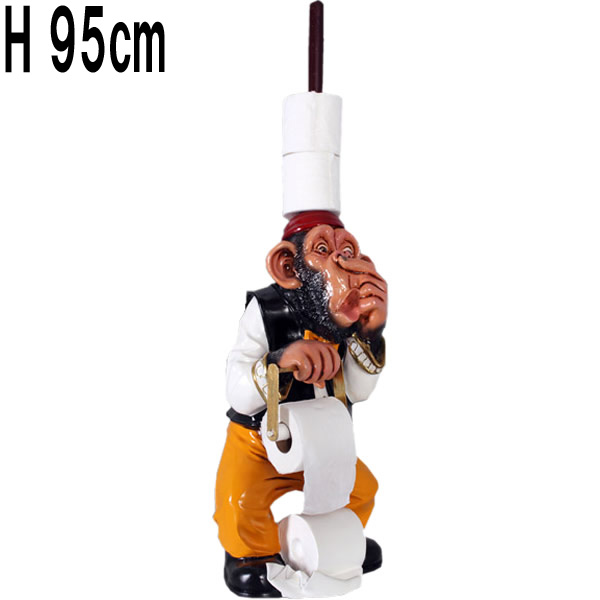 トイレット・モンキー / TOILET MONKEY  FRPアートオブジェ 【商品番号：m-frAFTOMN】