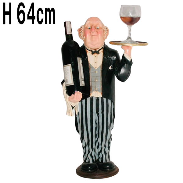 ソムリエのおすすめ / CONNOISSEUR WINE WAITER FRPアートオブジェ 【商品番号：m-frHFCWW】