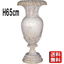 卵形の花瓶（ホワイト） Floral Oviform Vase FRPアートオブジェ
