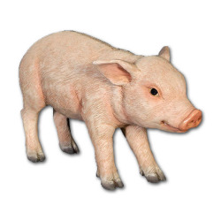 田舎の子豚 立ち上がる子豚 Standing Piglet FRPアートオブジェ【商品番号