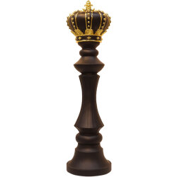 等身大のチェス駒 キング ブラック Chess King 【商品番号：m