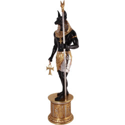 古代エジプト死者の神アヌビス ANUBIS 6FT. W& BASE S&G FRP