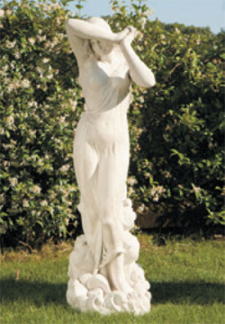 イタリア製石像 恥じらい 【商品番号：m-st0191】