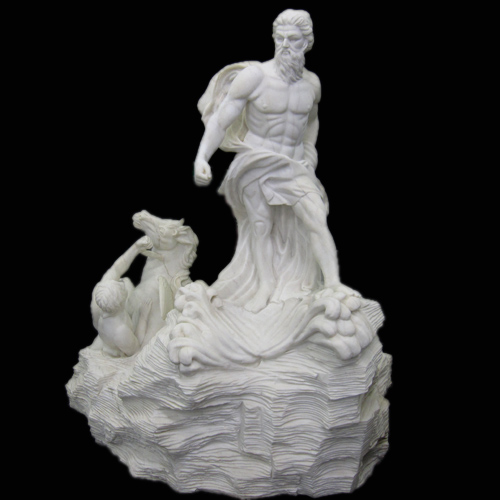 天然大理石彫刻　トレビの泉像　【商品番号：m-0028】