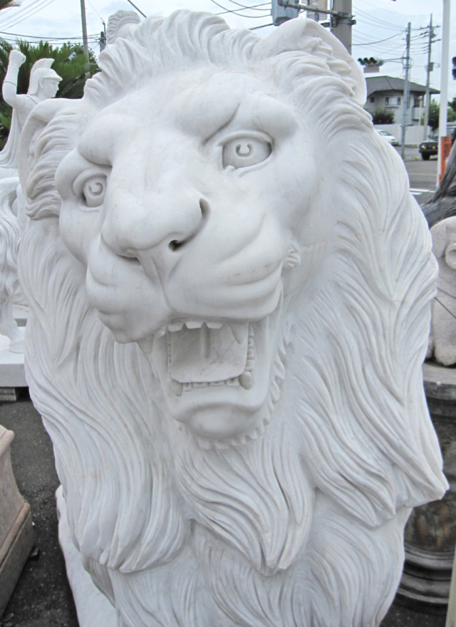 大理石　ライオン