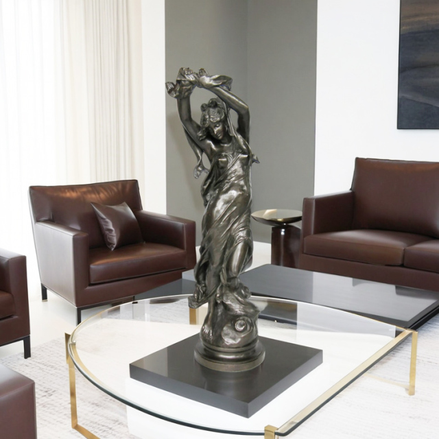 ブロンズ 女性像 H82cm 銅像 存在感のある ヴィーナス