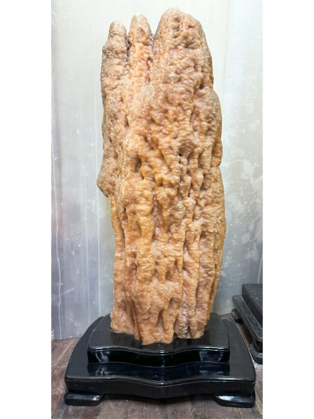大型・最高級一点物】鍾乳石 37 高さ112cm 銘石 飾り石 置物