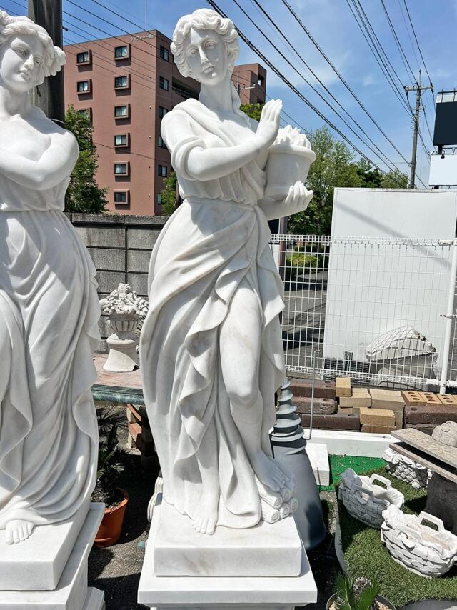 天然大理石彫刻 ぬくもりのヴィーナス（冬）｜女性像・ヴィーナス像