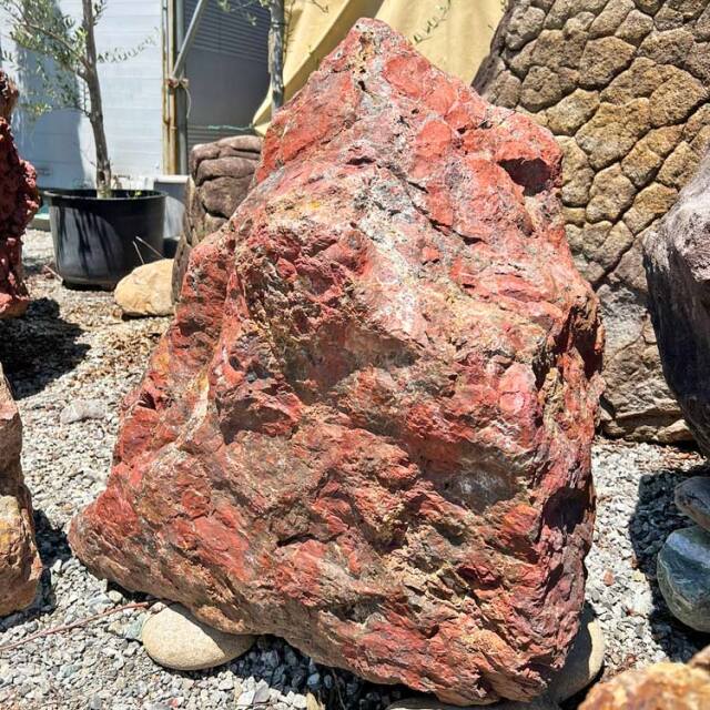 津軽錦石（青森県産）銘石 庭石 景石 1mサイズ 碧玉 ジャスパー 坪庭