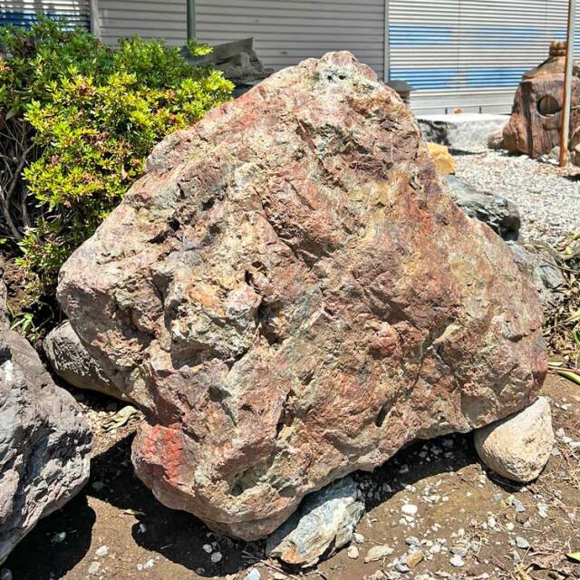 津軽錦石（青森県産）銘石 庭石 景石 96cmサイズ 碧玉 ジャスパー 坪庭