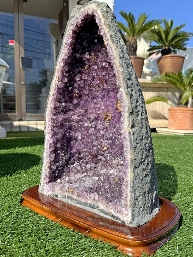 アメシスト（アメジスト） ドーム 天然紫水晶 Amethyst クラスター 約