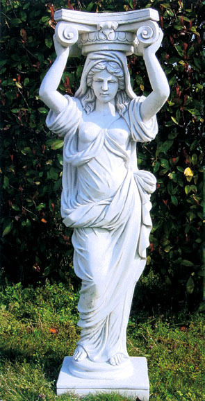 イタリア製の人造石ヴィーナス像・乙女像