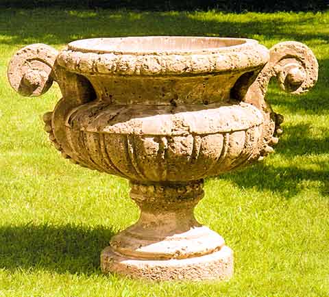 イタリア製人造石プランター・花鉢】華やかなヨーロピアンテイストの