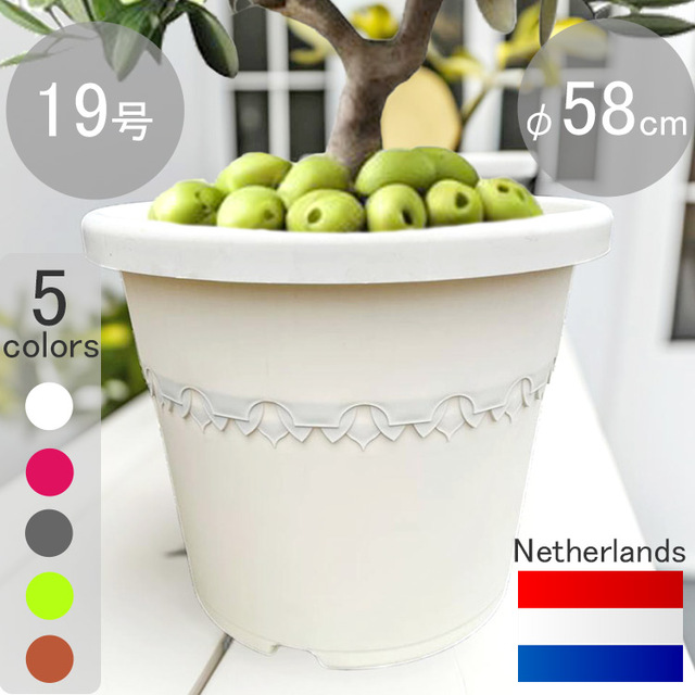 オランダ製プランター シリンダーカラーポット φ58 H48 19号相当 E040058 【特別セール品】