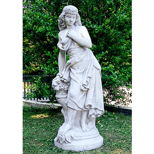 イタリア製石像（ガーデン オーナメント）　エレナ　【※商品番号：m-st5601】